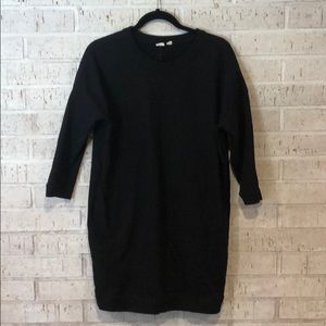 Black sweatshirt dress